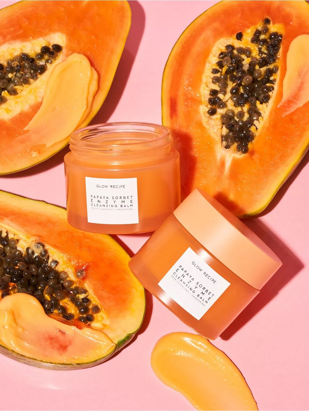 GLOW RECIPE PAPAYA SORBET SMOOTHING ENZYME CLEANSING BALM & MAKEUP REMOVER
